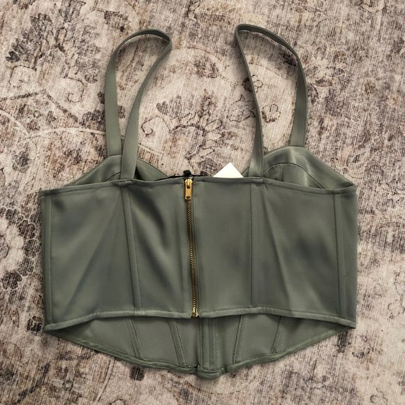 Zara Satin Effect Corset Top - Picture 3 of 6